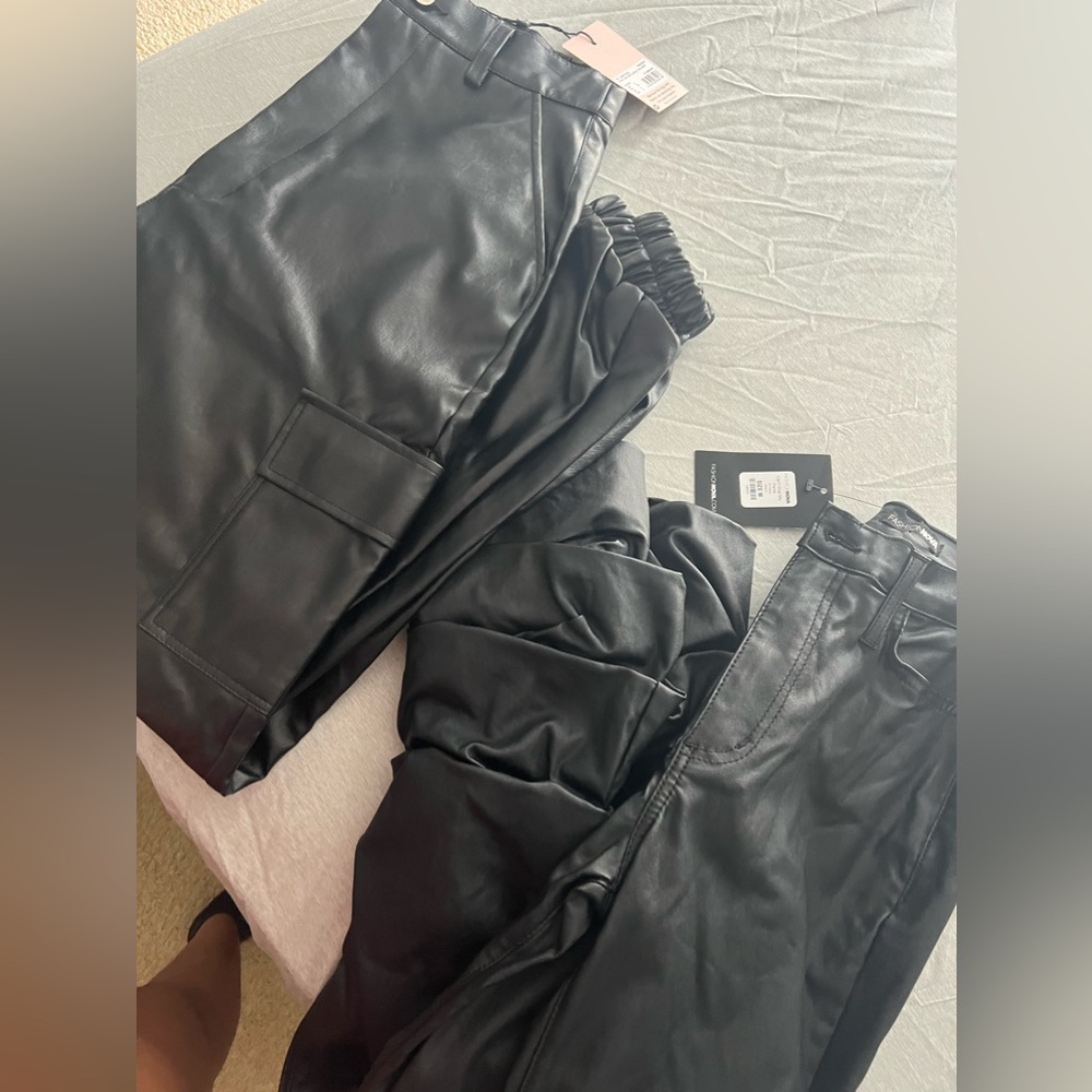 Brand new faux leather pants